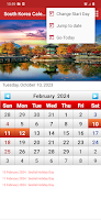 screenshot of South Korean Calendar 2024