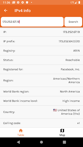 IP Tools: Network Intelligence Screen 3