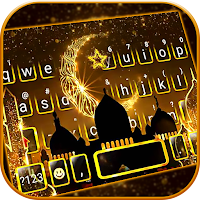 Тема для клавиатуры Gold Ramadan