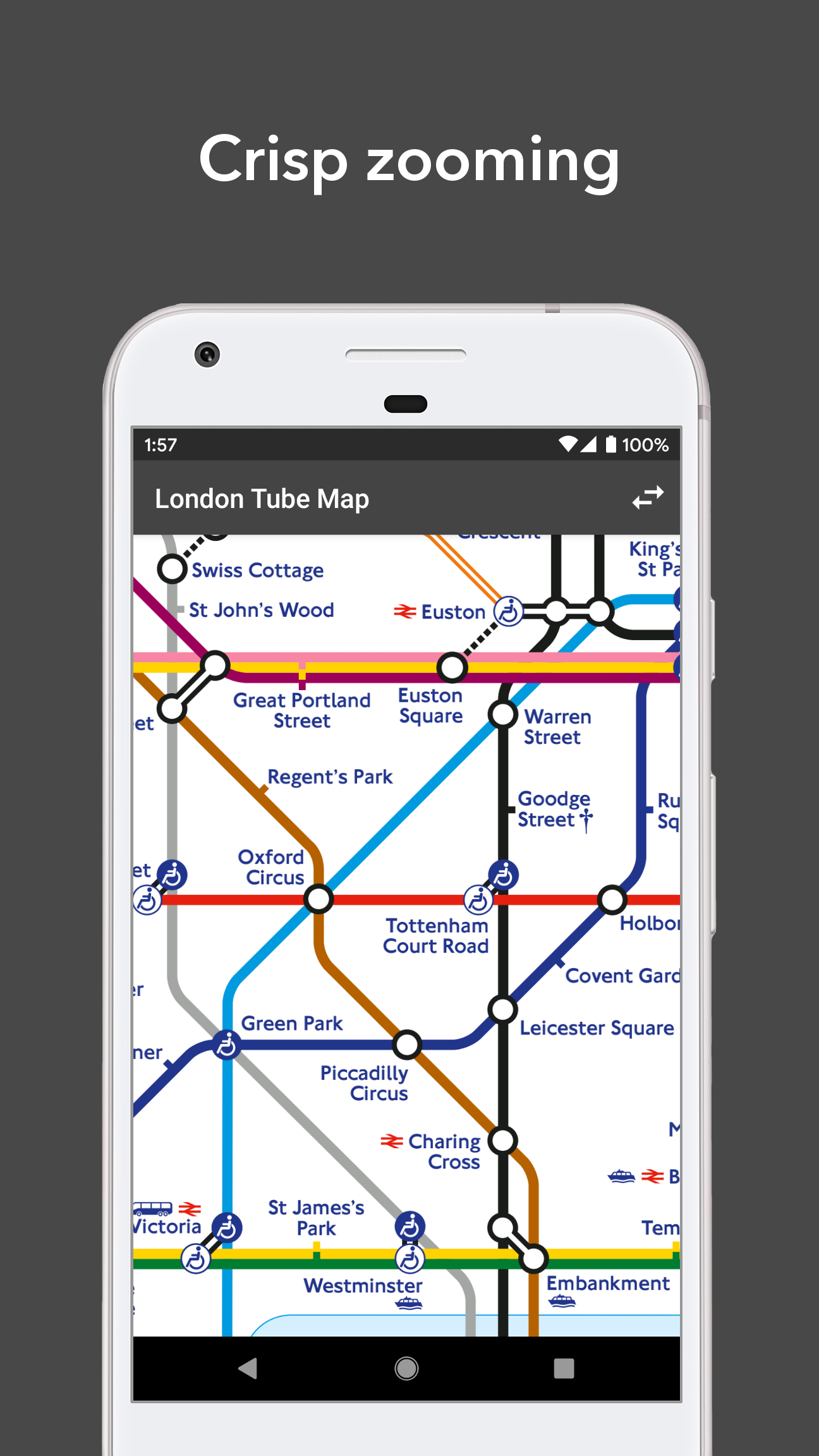 Android application Tube Map: London Underground (Offline) screenshort