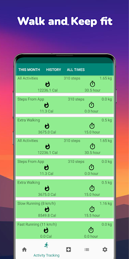 Pedometer - Step Counter App Screenshot 4 - AppWisp.com