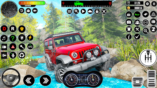 Android application Offroad Hill 4x4 jeep driving screenshort