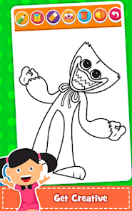 Bildschirmfoto 3 Poppy Coloring Game Playtime android
