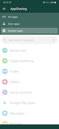 App Sharing / Send APK Screen 3