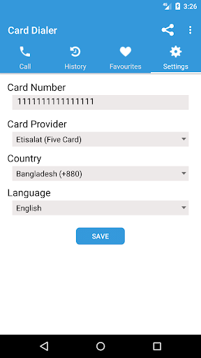 Du Hello Card Dialer Screen 3