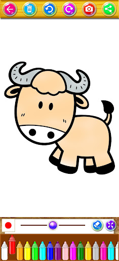 Coloring Little Animal Cartoon