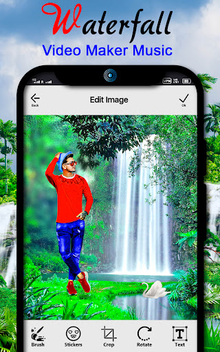 Waterfall video maker music Screen 3