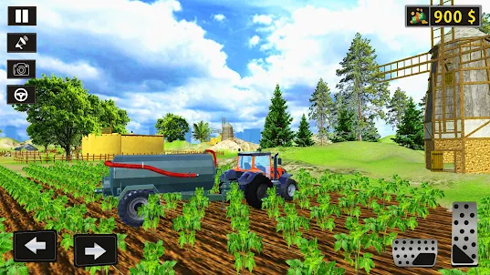 Tractor Trolley Farming Games