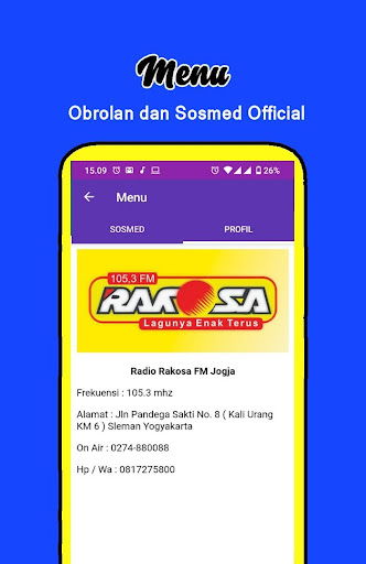 Radio Rakosa FM Jogja Screen 2