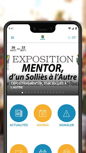 Android application Ville de Solliès-Pont screenshort