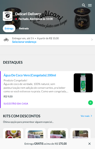 Android application Delicari Delivery screenshort