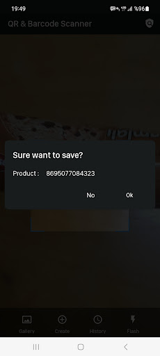 Barcode Scanner Screen 2