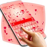 Animated Red Hearts Keyboard Theme icon