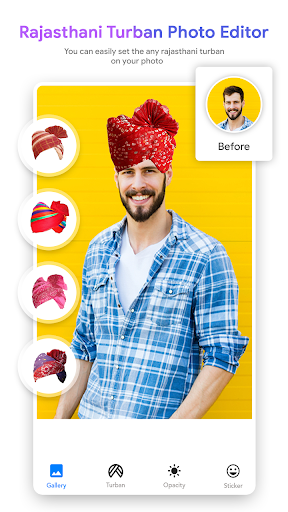 Rajasthani Turban Photo Editor Screen 2