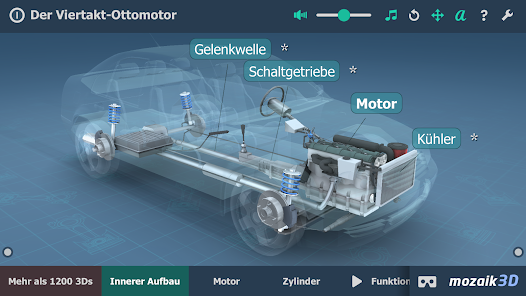 Viertaktmotor / 4-Takt-Motor / Ottomotor - Funktion (Animation