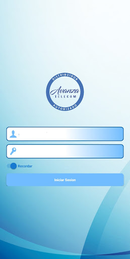 Android application Avanza Recarga screenshort