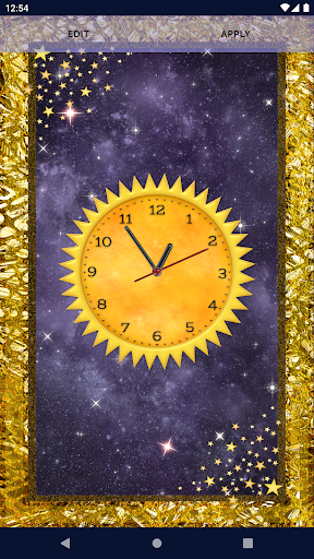 Space Clock Live Wallpaper Screen 3