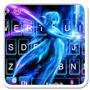 Purple Blue Fairy Keyboard Theme  Icon