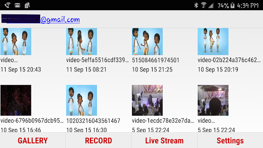 Android application Auto Video Uploader screenshort