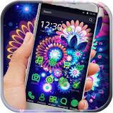 Neon Colourful Flowers icon