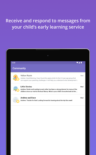 Screenshot of Storypark for Families