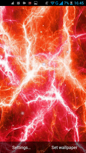 Electric Plasma Live Wallpaper Screen 2
