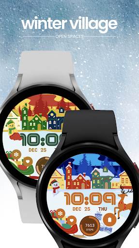 Winter Village Watch Face