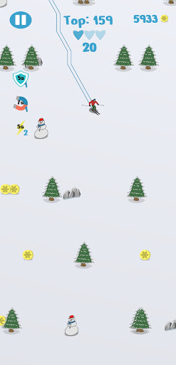 Ski Down 2D Screen 2