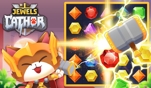 Jewels Thunder Cat Match 3: Lost Temple 1.29 screenshots 2