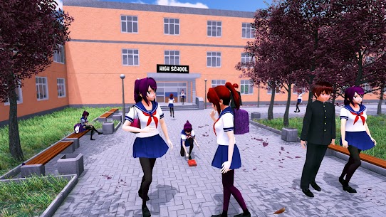 Anime High School Girl: Sakura School Simulator Mod Apk 1.4 (Free Shopping) 4