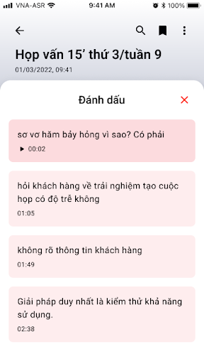 Vna-asr screenshot 4