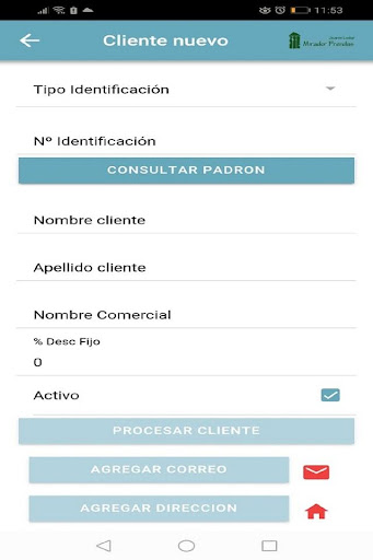 Android application Wolk Facturacion screenshort