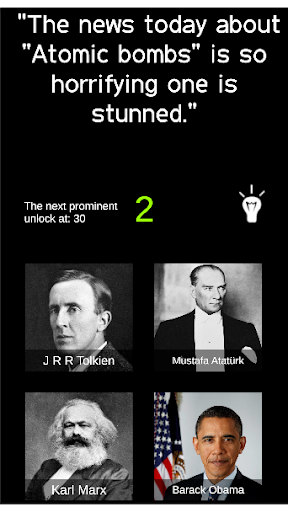 Who Quoted That? Screen 3