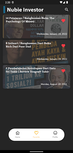 Nubie Investor Screen 3