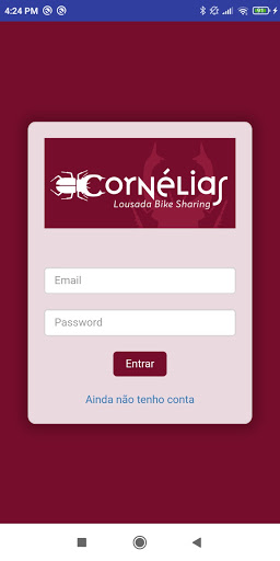 Android application Cornélias - Lousada Bikesharin screenshort