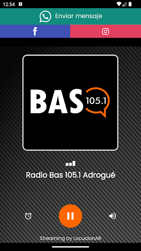Android application Radio Bas 105.1 Adrogué screenshort