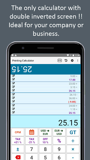 Android application PCalc - Printing Calculator screenshort