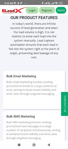 BLeadX - Real Estate CRM Screen 2
