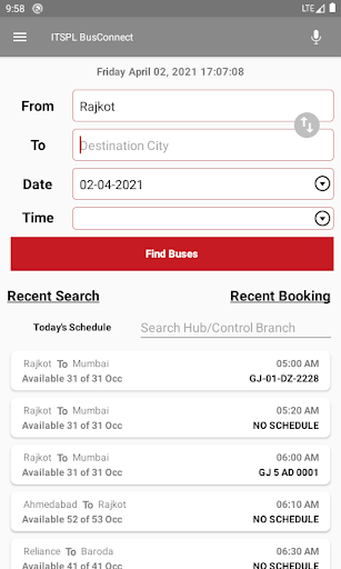 BusConnect Screen 2