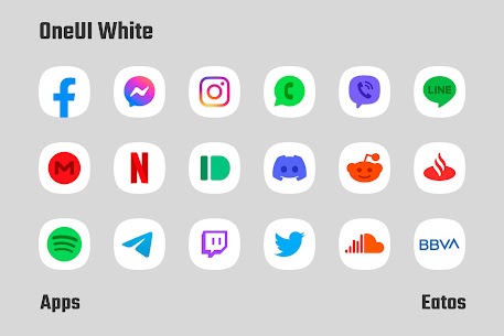 OneUI White Icon Pack Patched APK 3