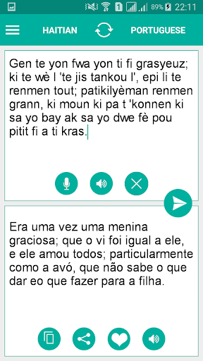 Haitian Portuguese Translator Screen 2