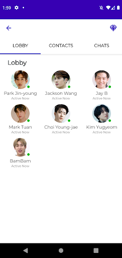 Android application GOT7 Fake Video Chat & Call screenshort