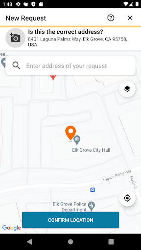 Screenshot of SeeClickFix Elk Grove
