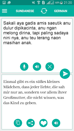 Sundanese German Translator Screen 2