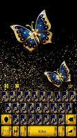 screenshot of Glitter Butterfly Keyboard Theme