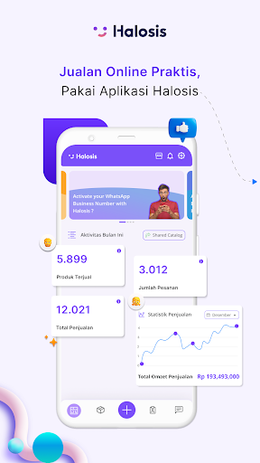 Android application Halosis Seller screenshort