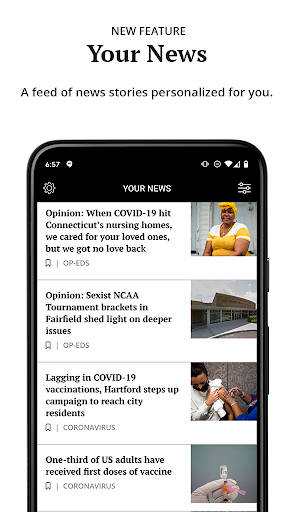 Android application Hartford Courant screenshort