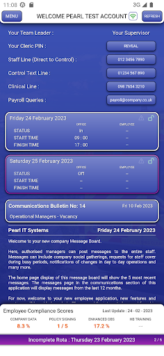Pearl Employment Screen 2