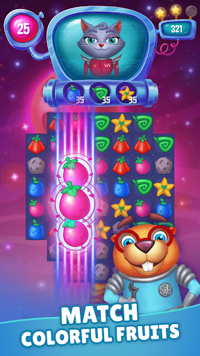 Android application Space Matchers Match 3 Games screenshort