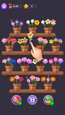 Game screenshot 花マージ - マッチパズル, フラワー, 花のゲーム hack